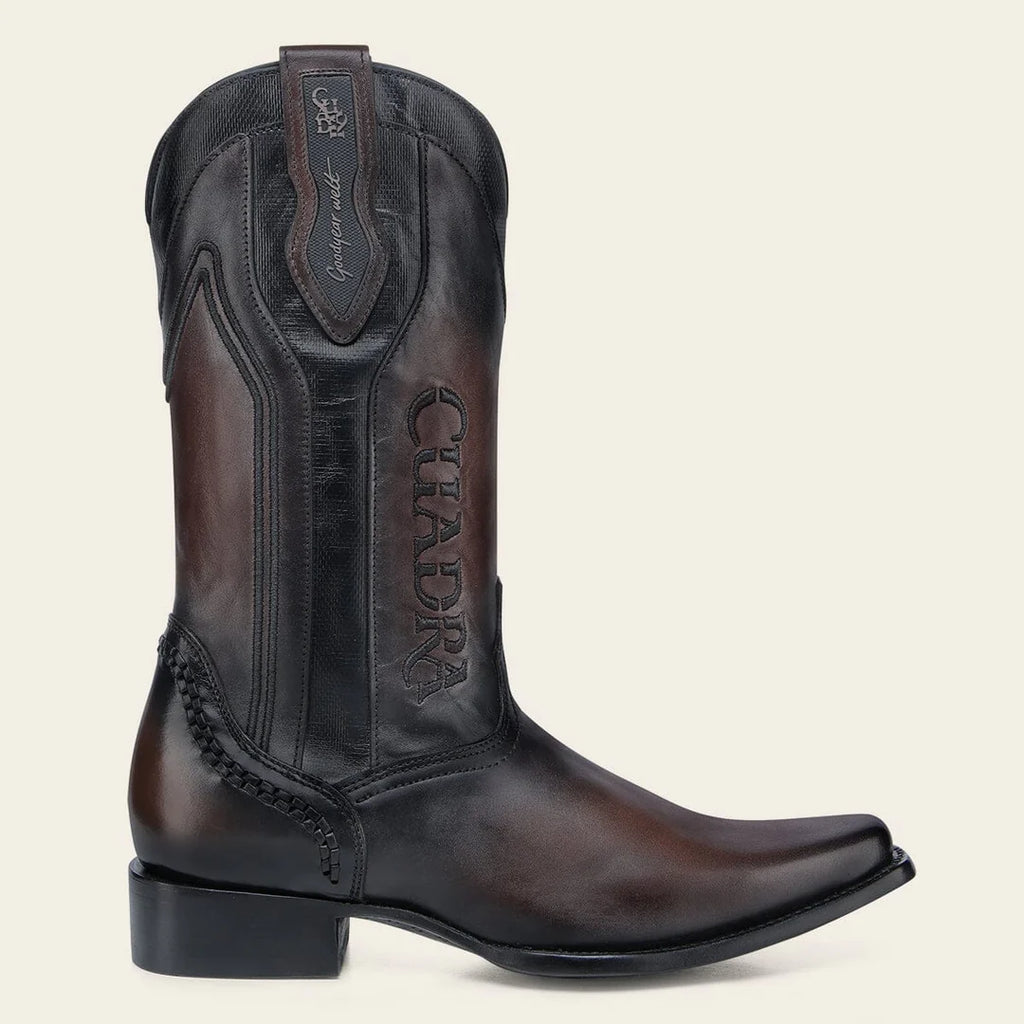 Cuadra Bota en piel genuina para hombre